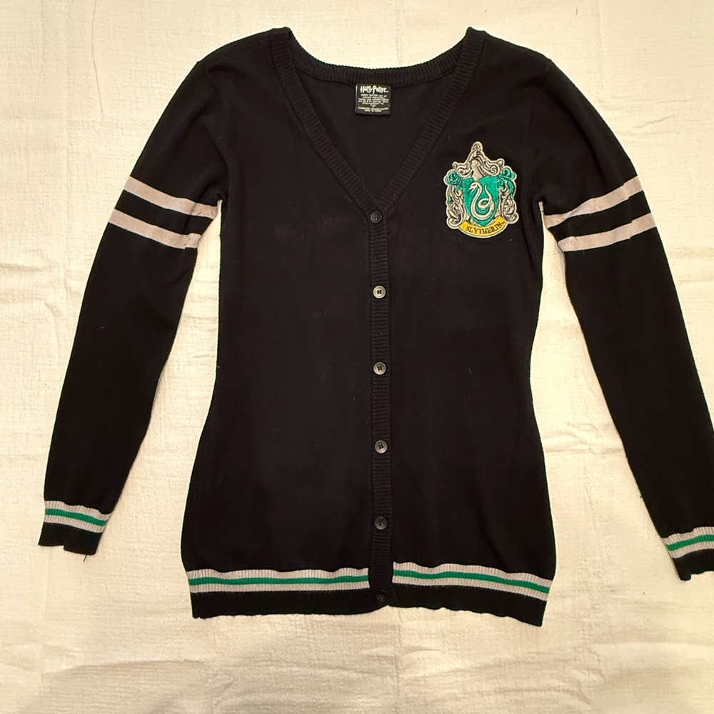 Slytherin black cardigan